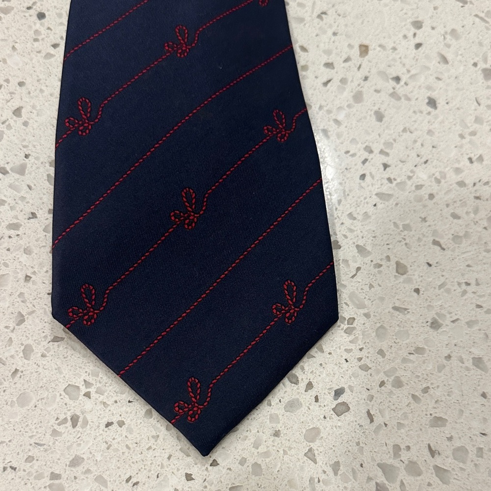 Loewe Navy and Red Patterned Tie